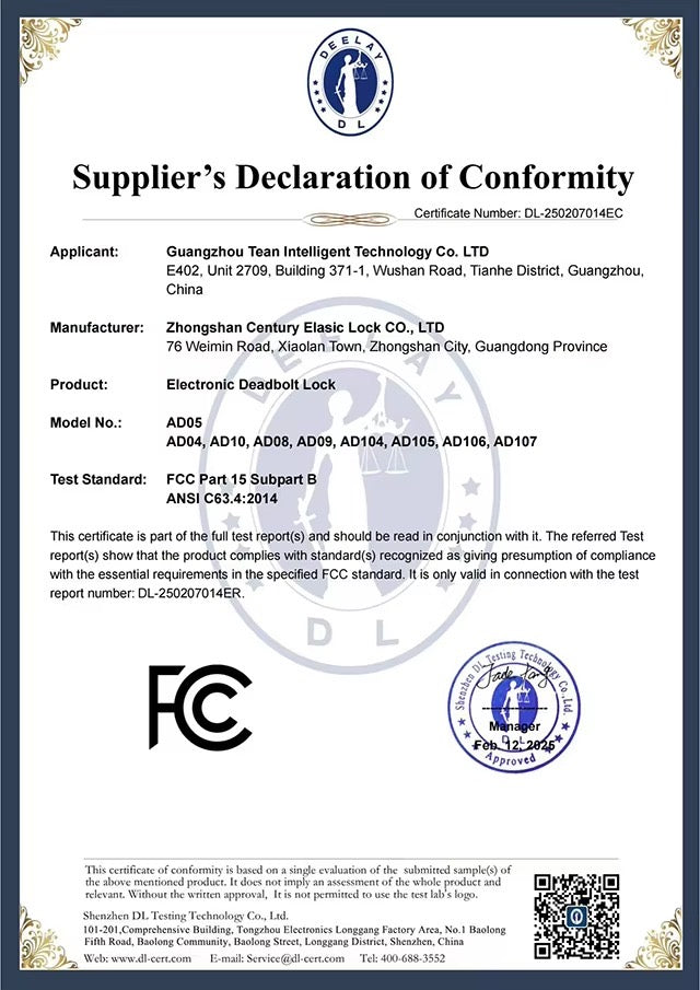 AL-01 SMART LOCK Fingerprint